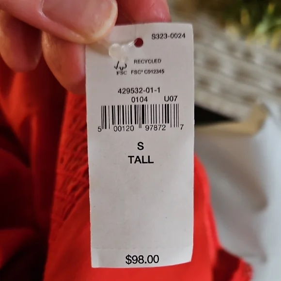 GAP Red and Purple Floral Maxi Dress - Picture 3 of 3